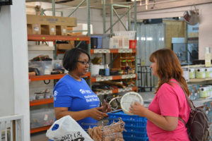 Customer Talking to Associate in ReStore